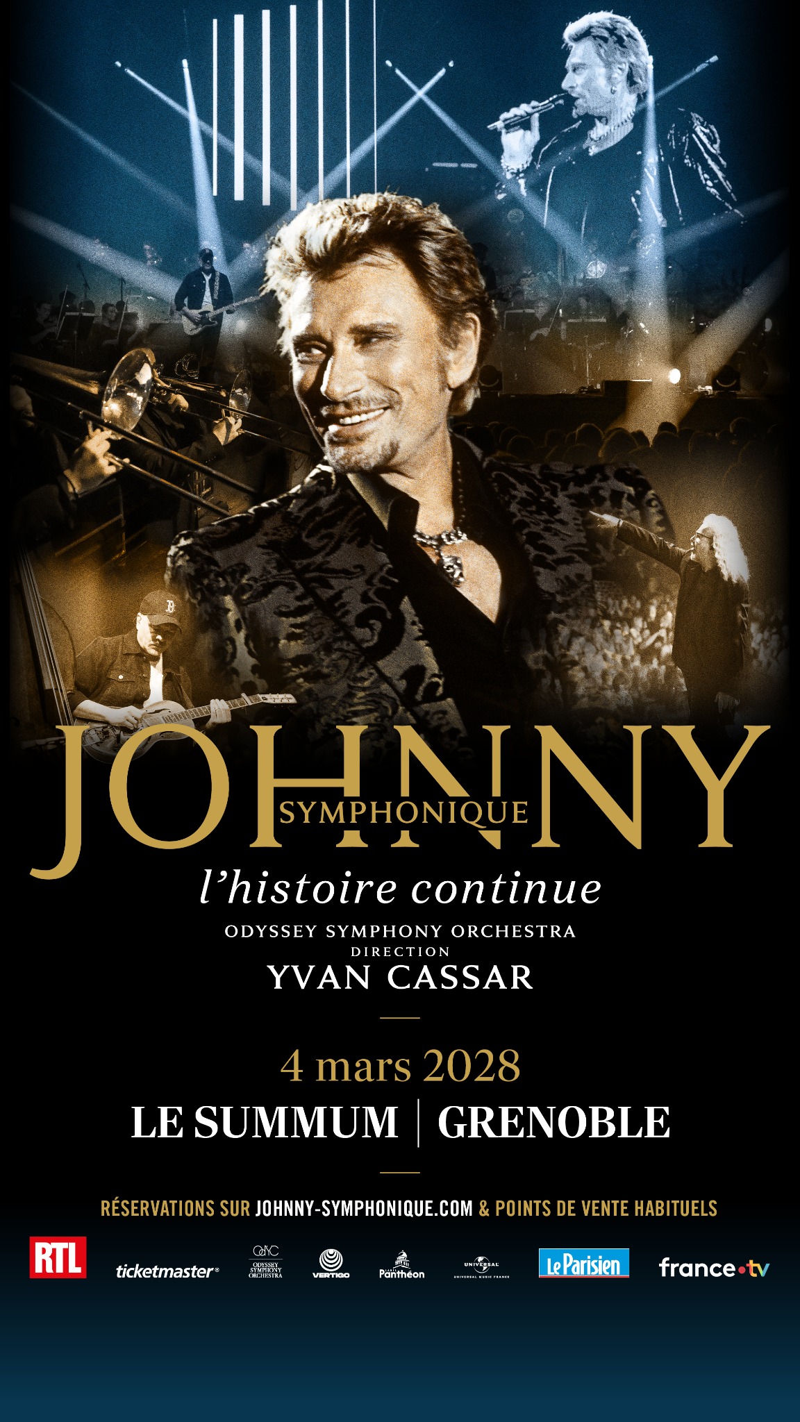 Johnny Symphonique Tour - Officiel Facebook ad: L’histoire continue… En tournée dans toute la France…
