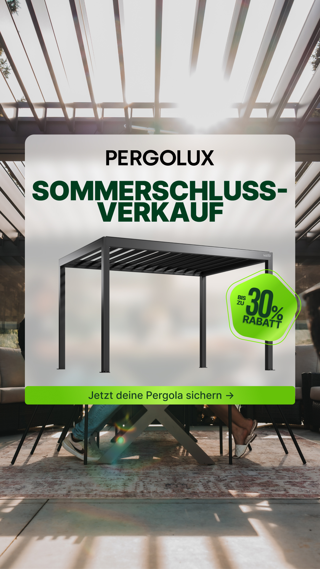 Pergolux Facebook ad