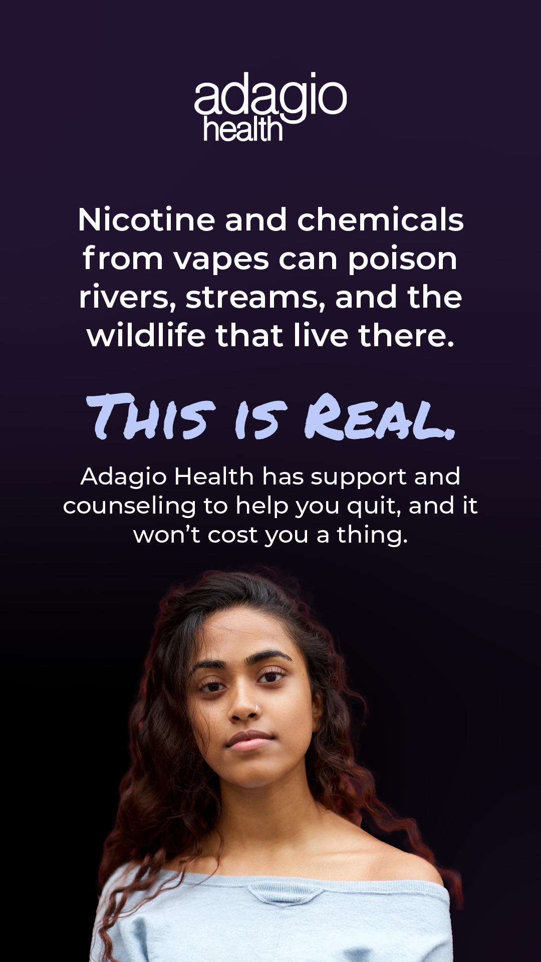 Adagio Health Facebook ad from Sep 25, 2025