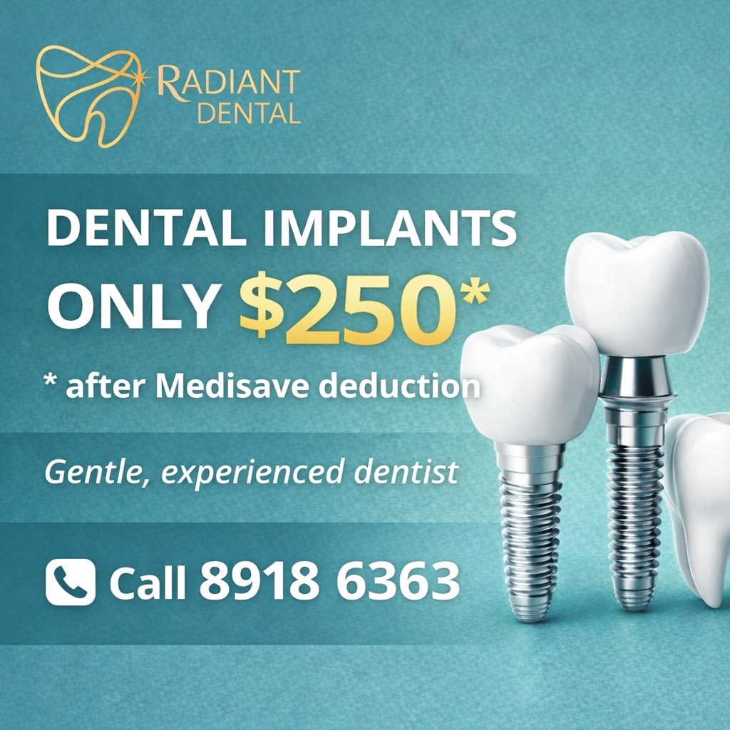 Radiant Dental Facebook ad: Restore Your Smile with Confidence!
