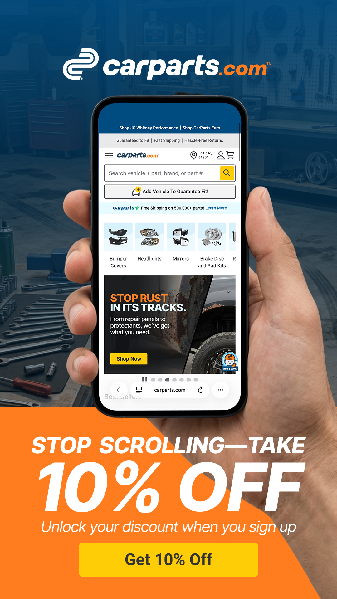 CarParts.com Facebook ad