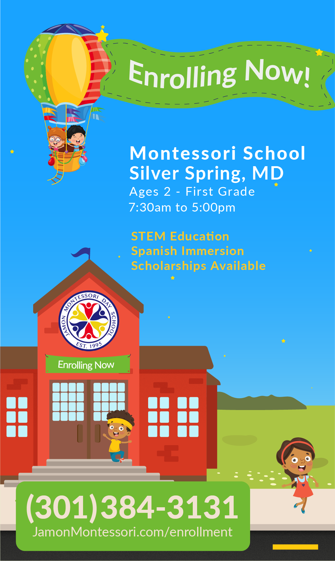 Jamon Montessori Day School Facebook ad from Jul 29, 2024