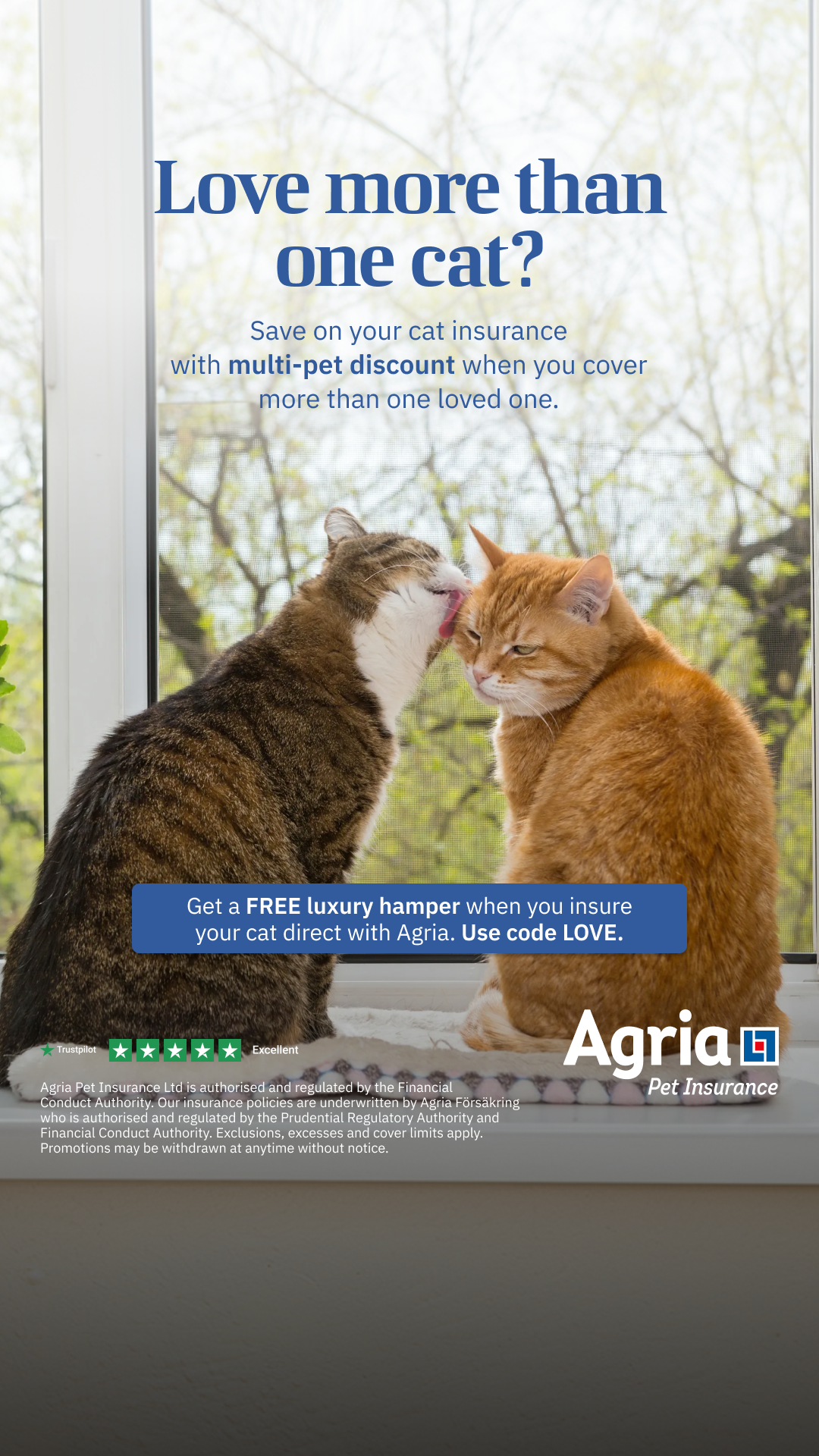 Agria Pet Insurance Facebook ad