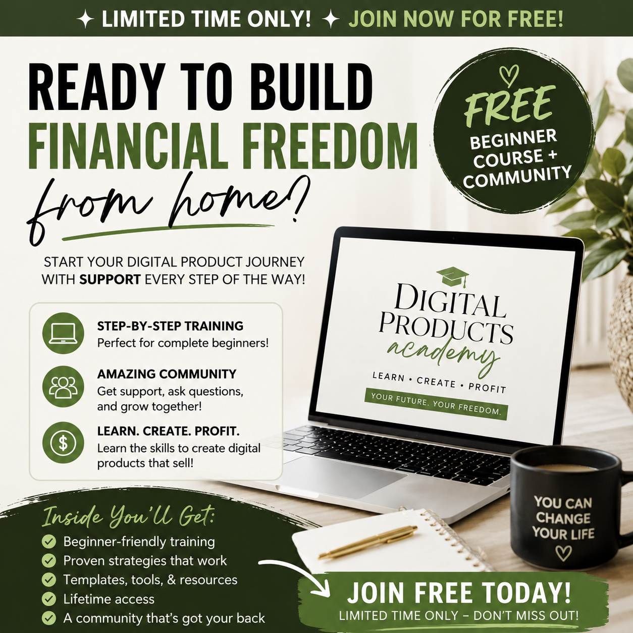 Levelingupwithcourtney Facebook ad