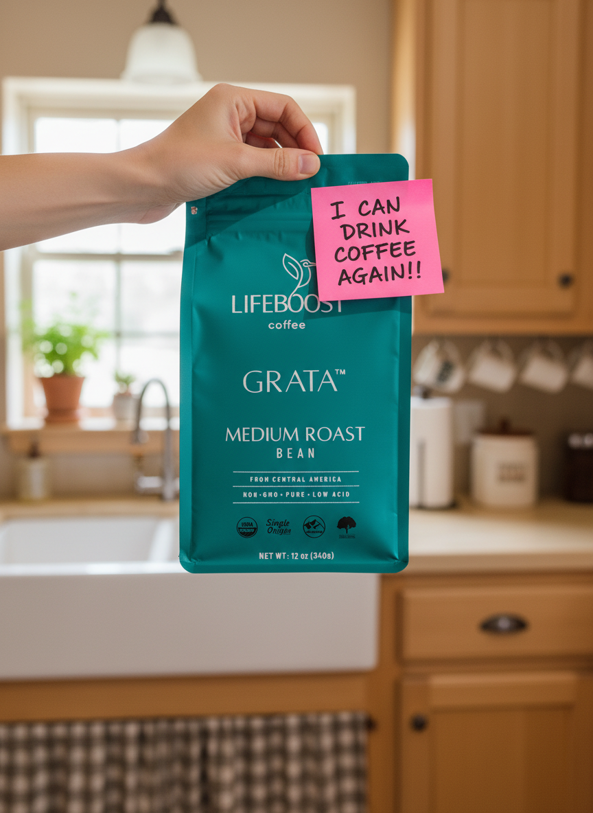 Lifeboost Coffee Facebook ad