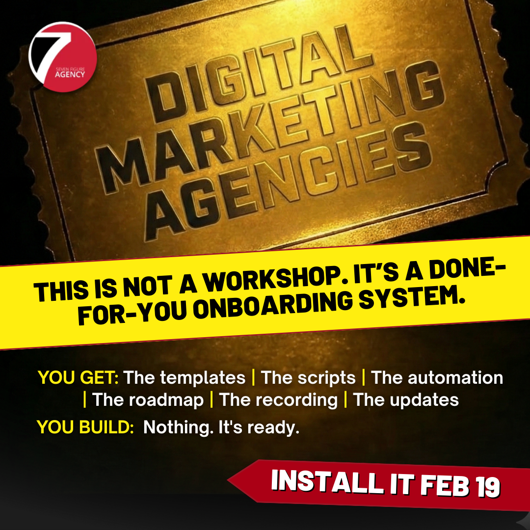 Seven Figure Agency Facebook ad