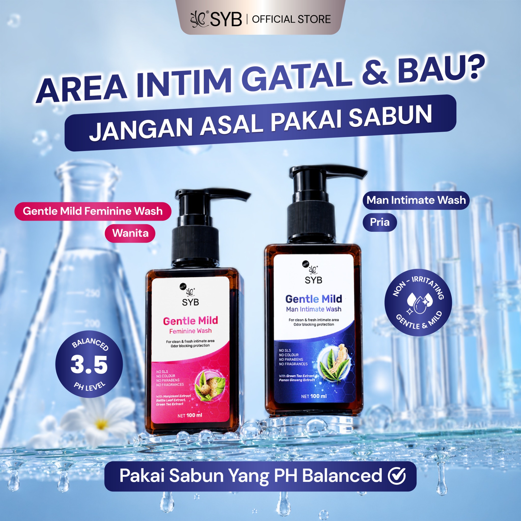 SYB Show Your Beauty Facebook ad: Gentle Mild Intimate Wash
