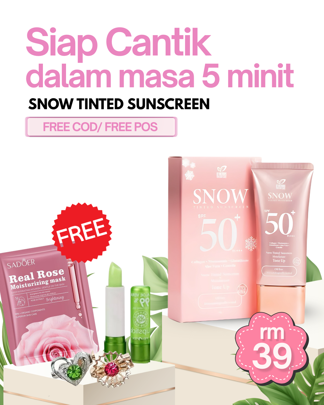 Dherbs Shah Alam Facebook ad: KALAU LAMBAT FREE GIFT MUNGKIN TAK DAPAT!