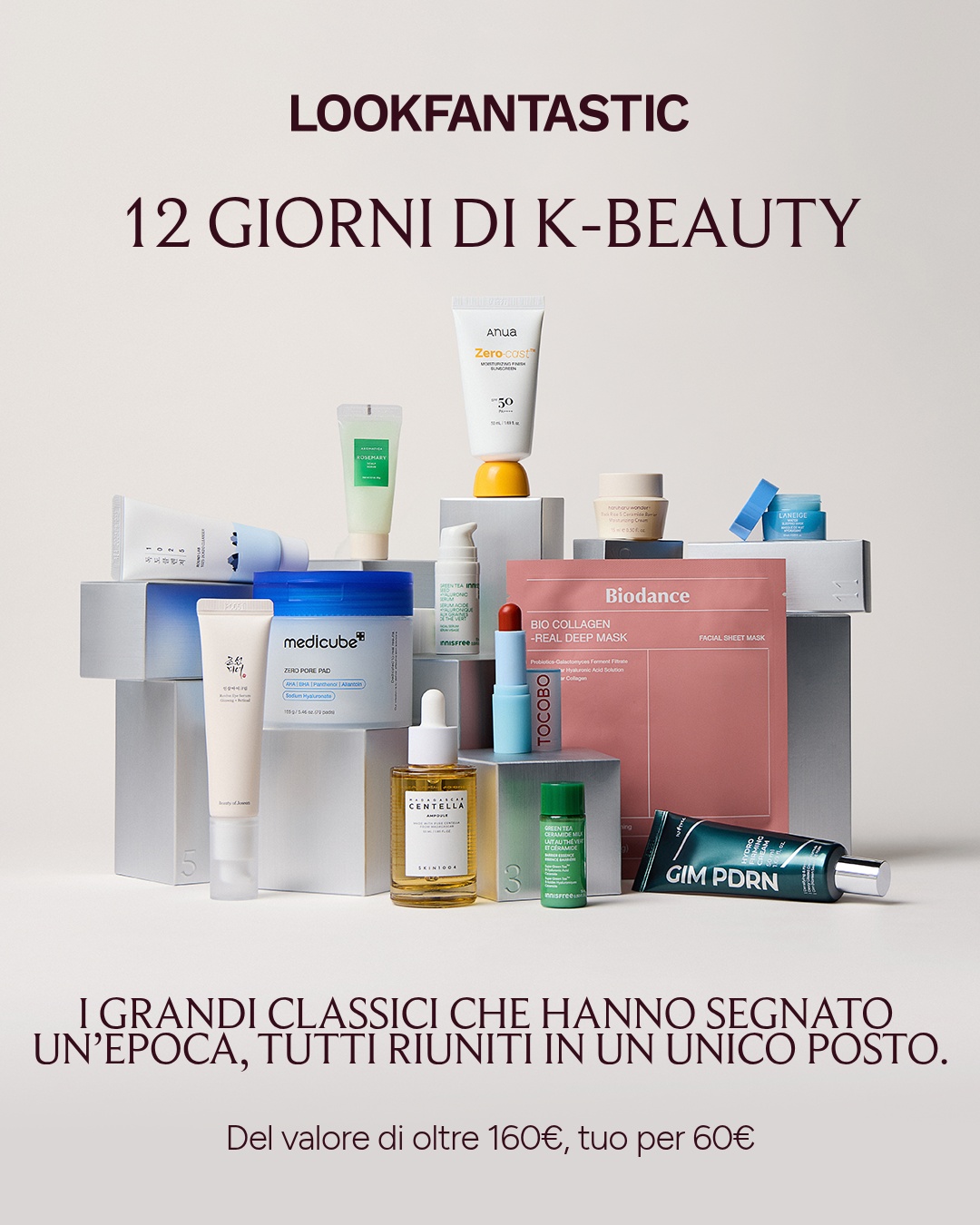 LOOKFANTASTIC Facebook ad: 12 giorni di K-beauty