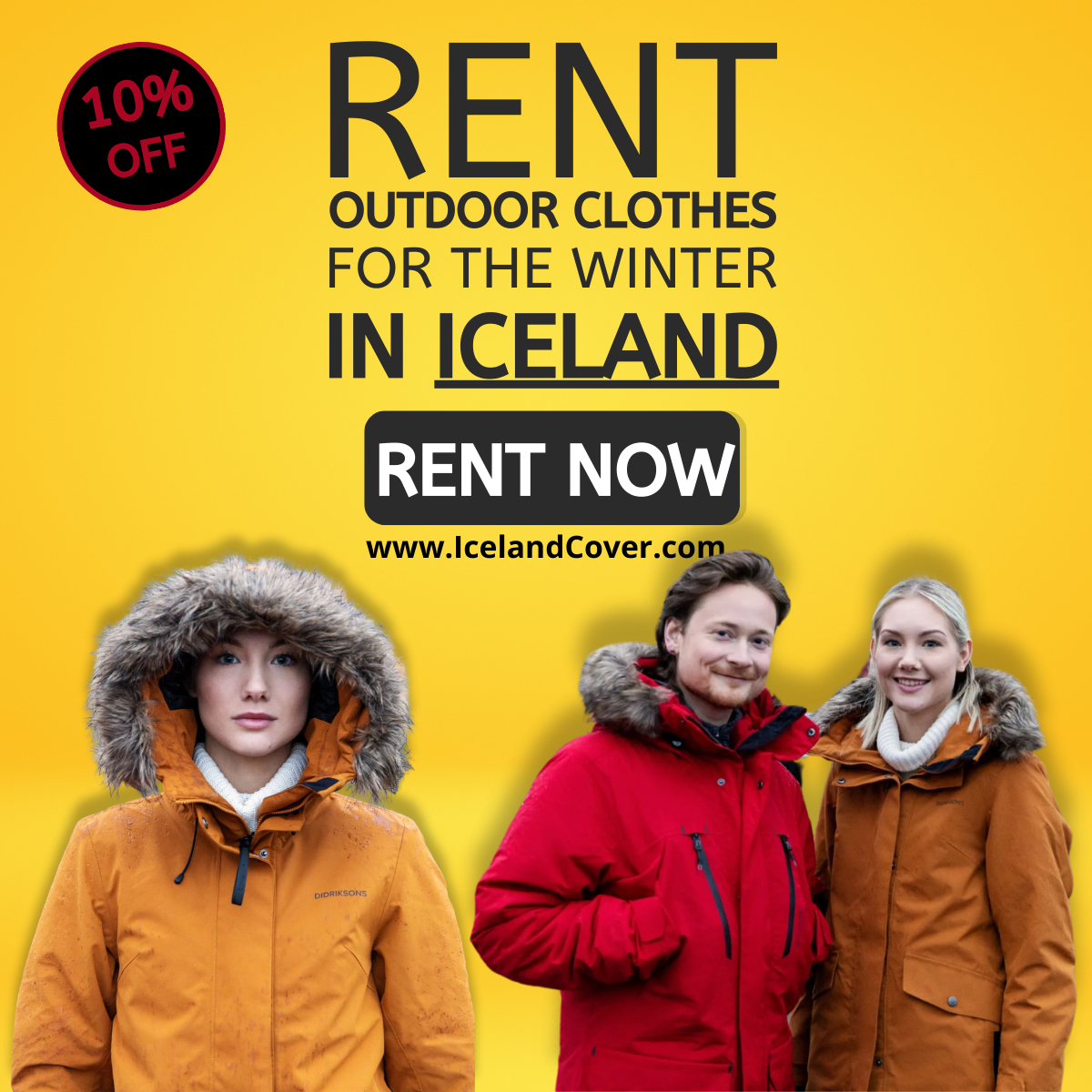 IcelandCover Facebook ad: → SAVE 10% NOW