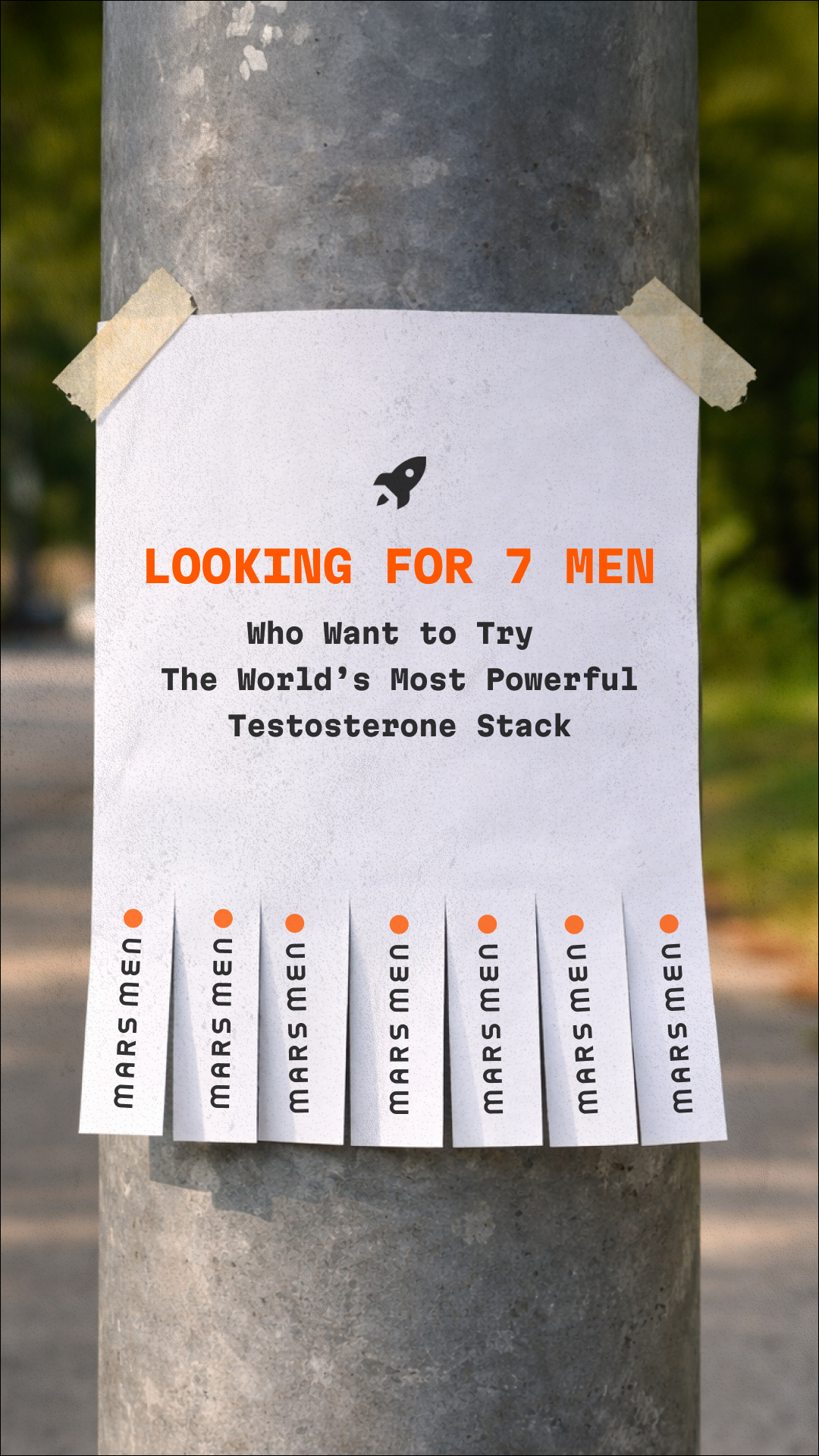 Mars Men Facebook ad