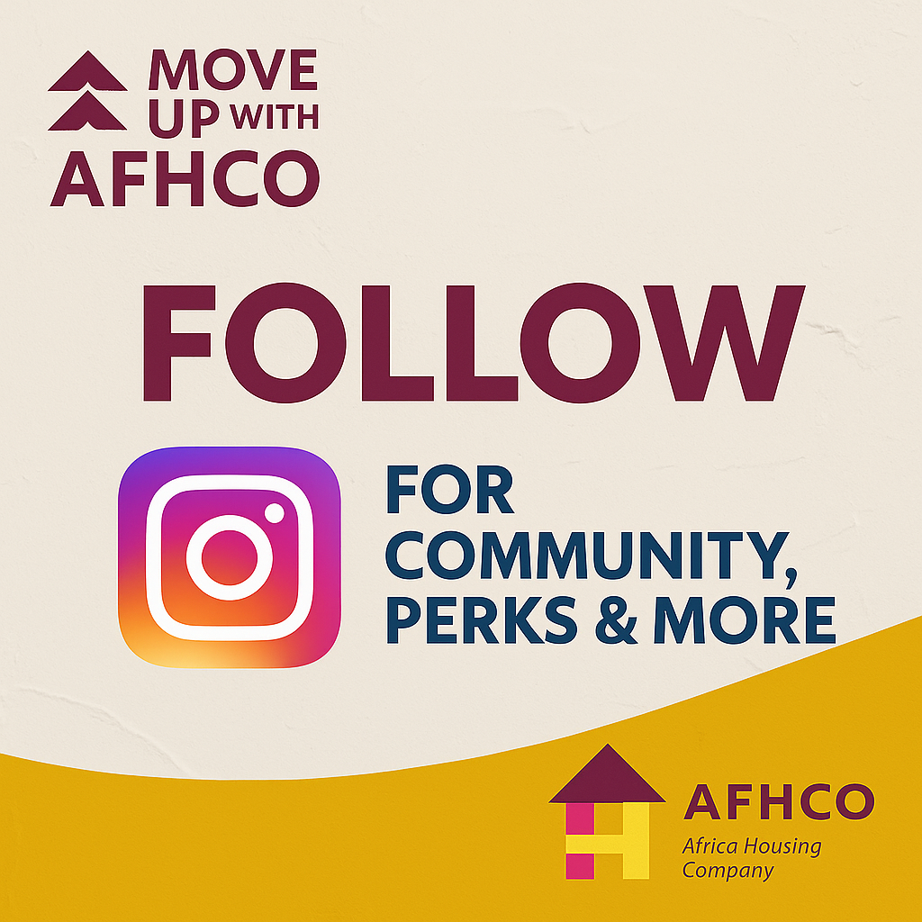 AFHCO - Africa Housing Company Facebook ad: Community. Perks. Inspiration.
