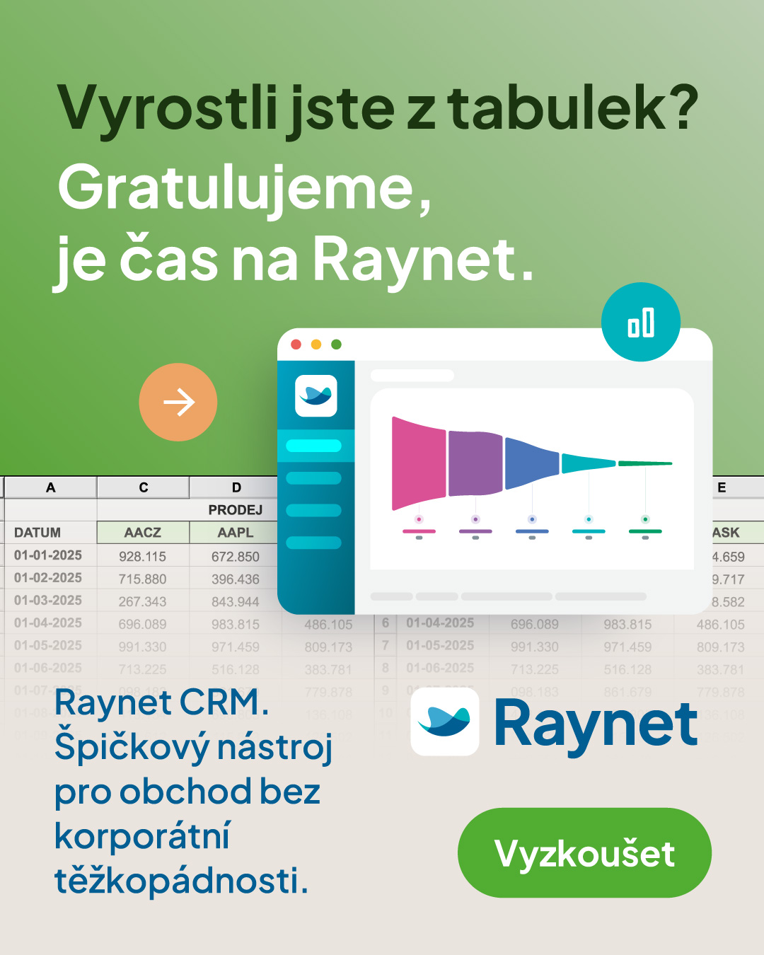 RAYNET Facebook ad from May 11, 2026