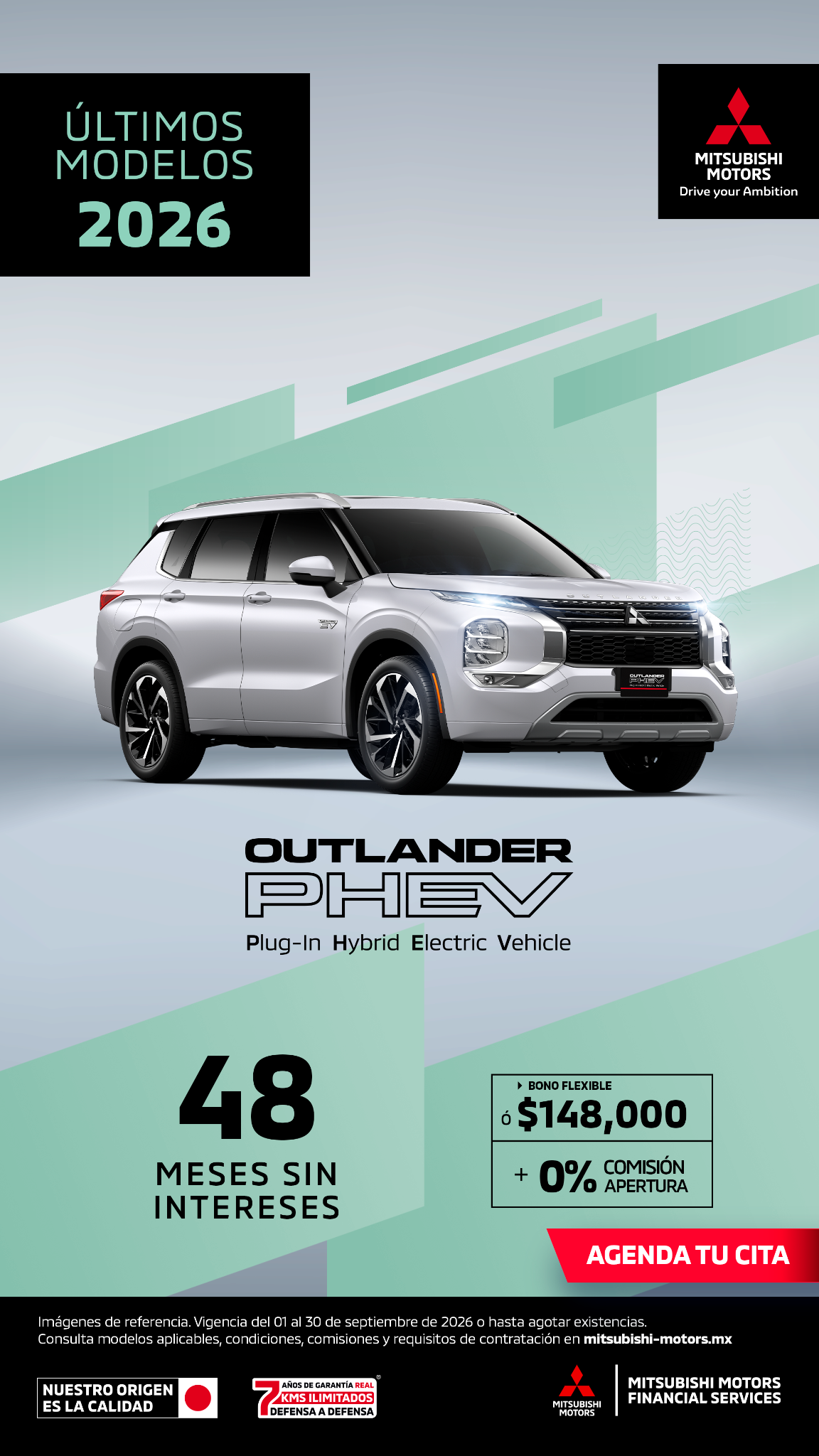 Mitsubishi Motors De México Facebook ad: Avanza con estilo y tecnología.