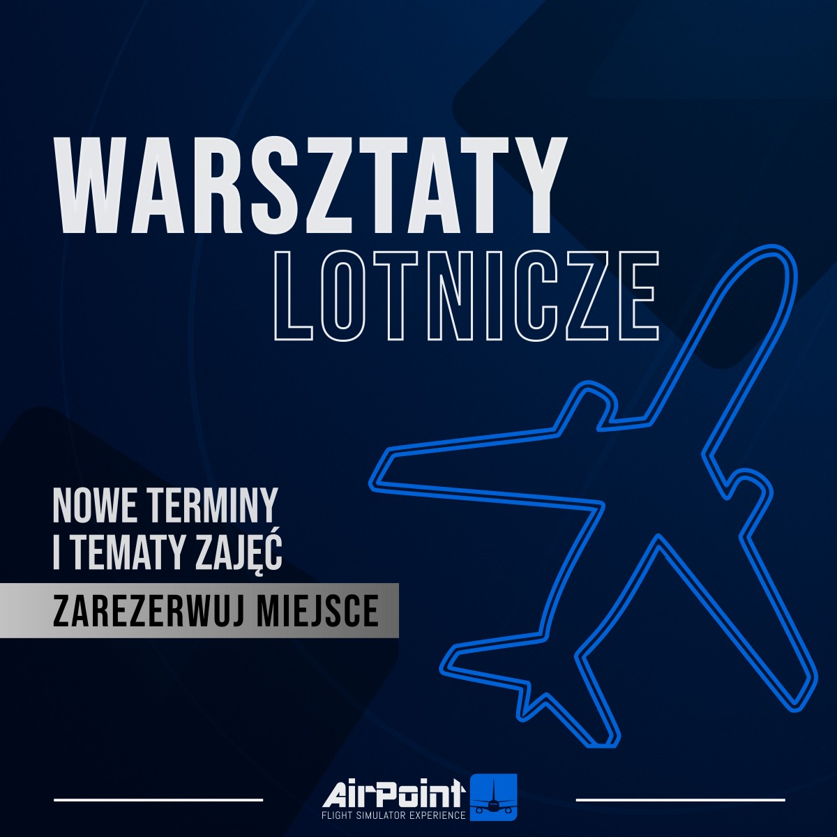 AirPoint - Symulator lotu Facebook ad: Warsztaty lotnicze | Dla dzieci i młodzieży | Dla…