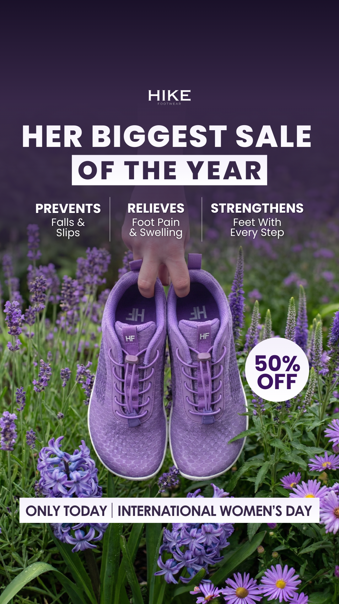 HIKE Footwear Facebook ad