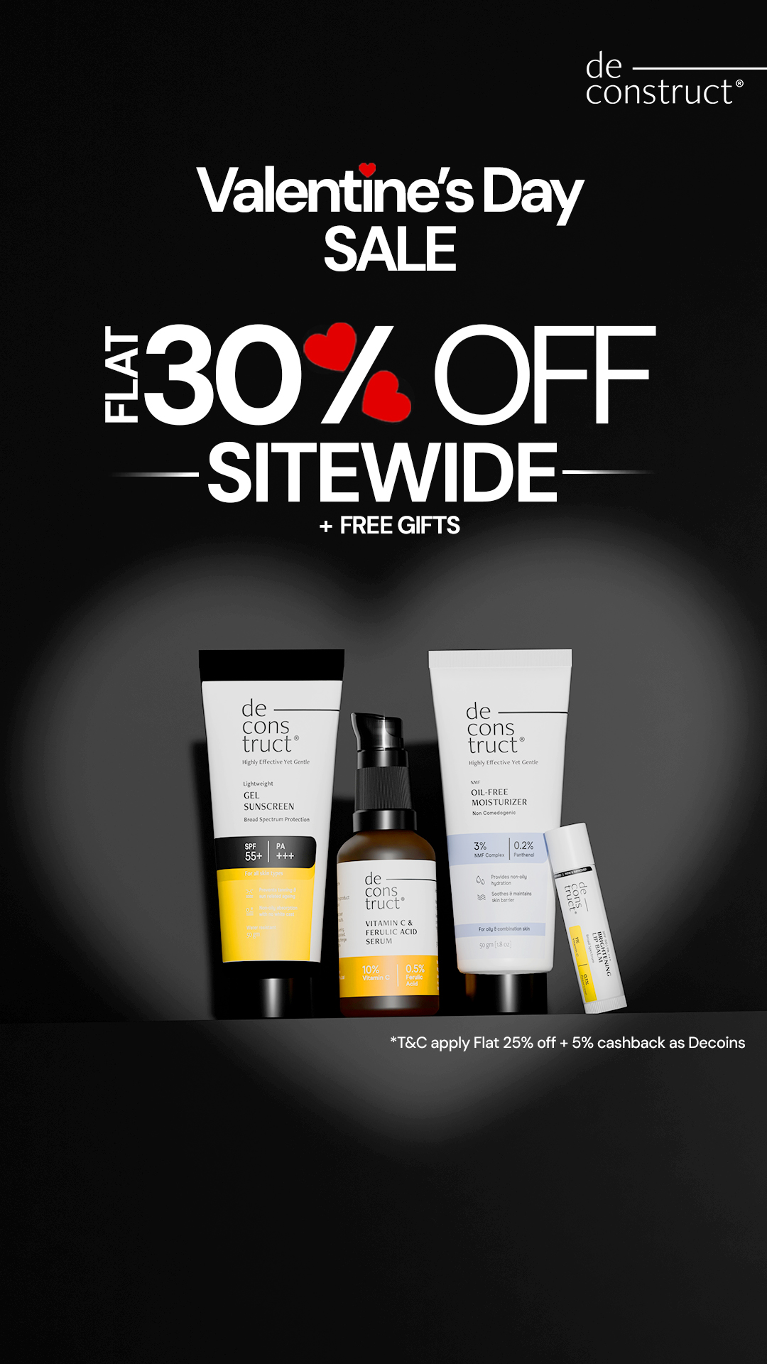 Deconstruct Skincare Facebook ad