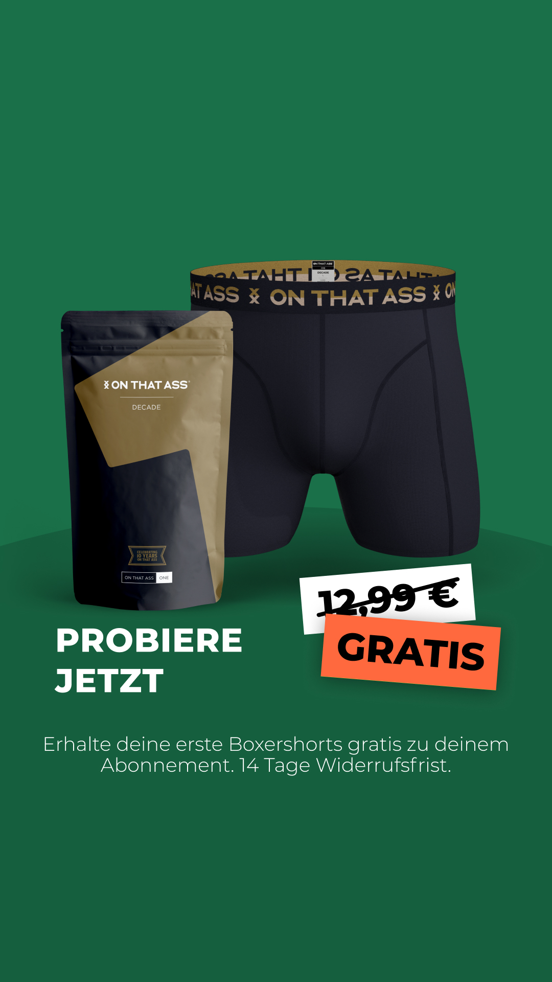 ON THAT ASS Facebook ad