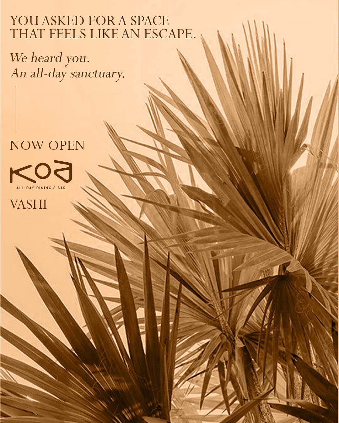 Koa Café and Bar Facebook ad
