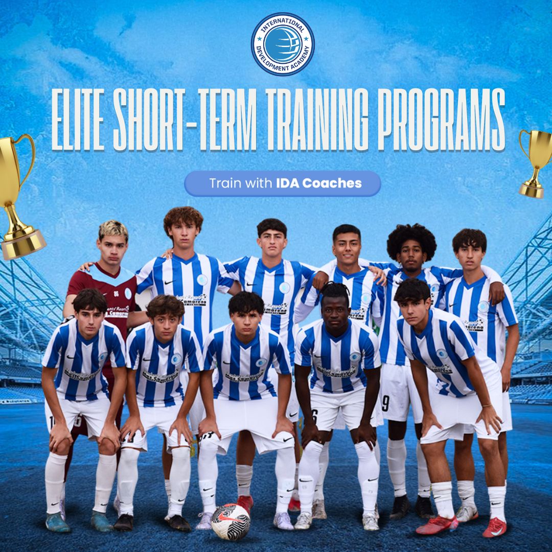 International Development Academy Facebook ad: Elite Soccer Camps & Clinics
