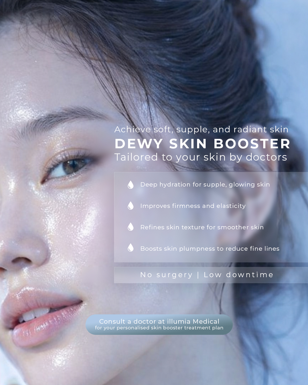 Illumia Medical Facebook ad: No surgery Low downtime