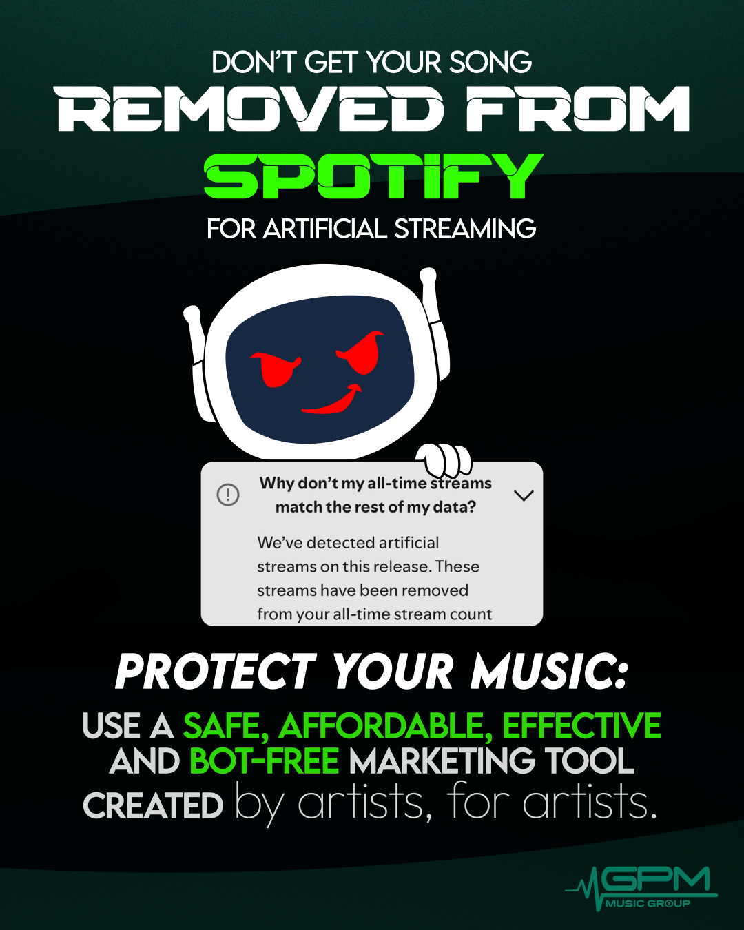GPM Music Group Facebook ad