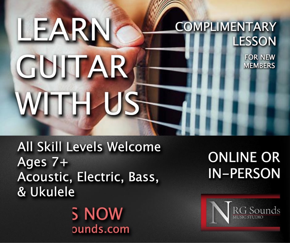 NRG Sounds - Ontario Facebook ad: Guitar Lessons