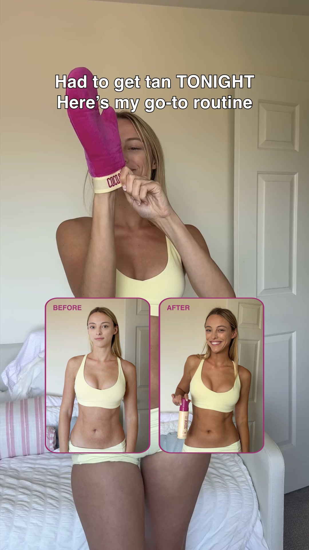Coco & Eve Facebook ad: Streaky self-tanner? Don't know her.