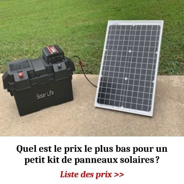 TD-Service Center Facebook ad: Quel est le prix d’un petit panneau solaire?