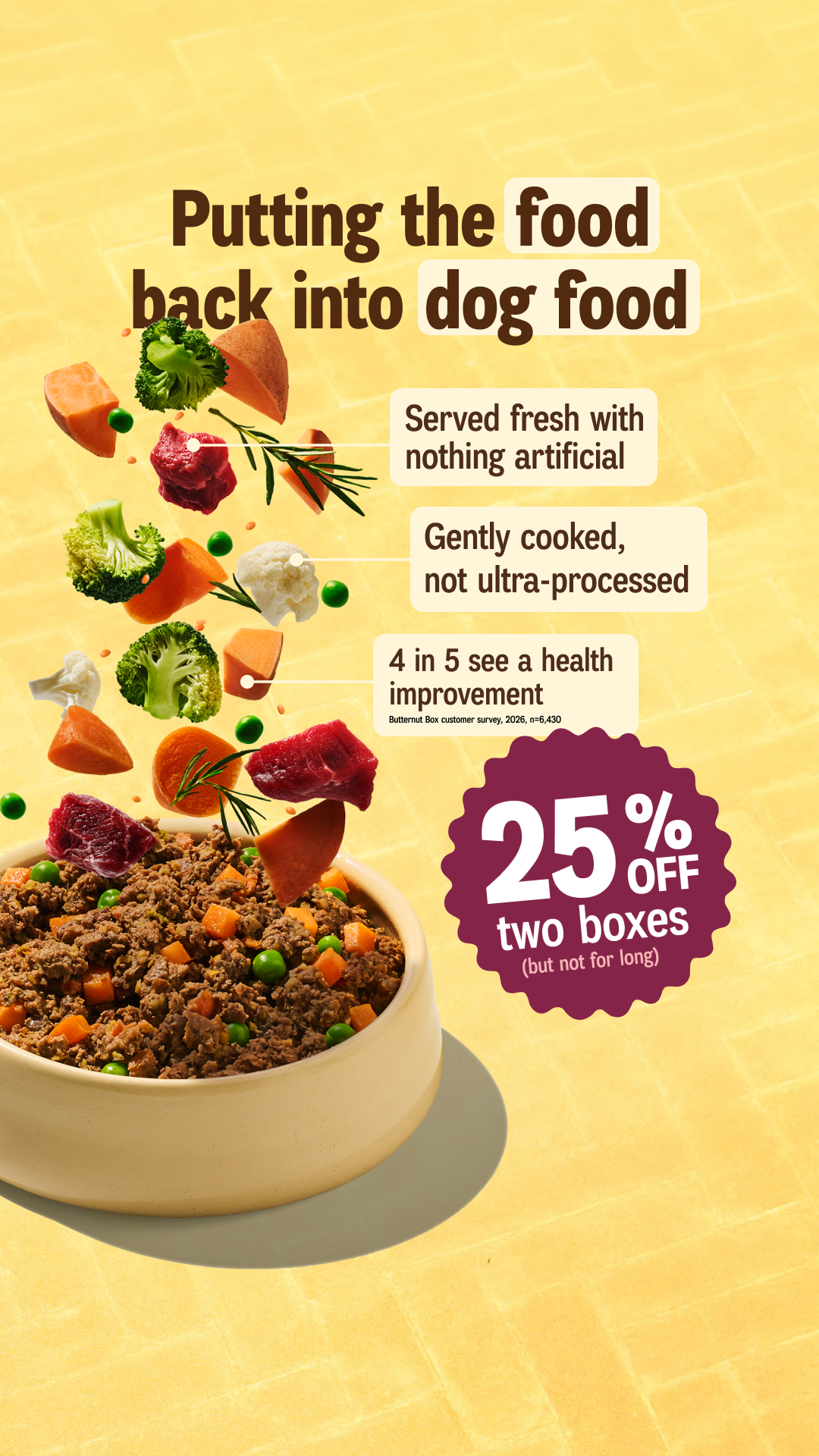 Butternut Box Facebook ad