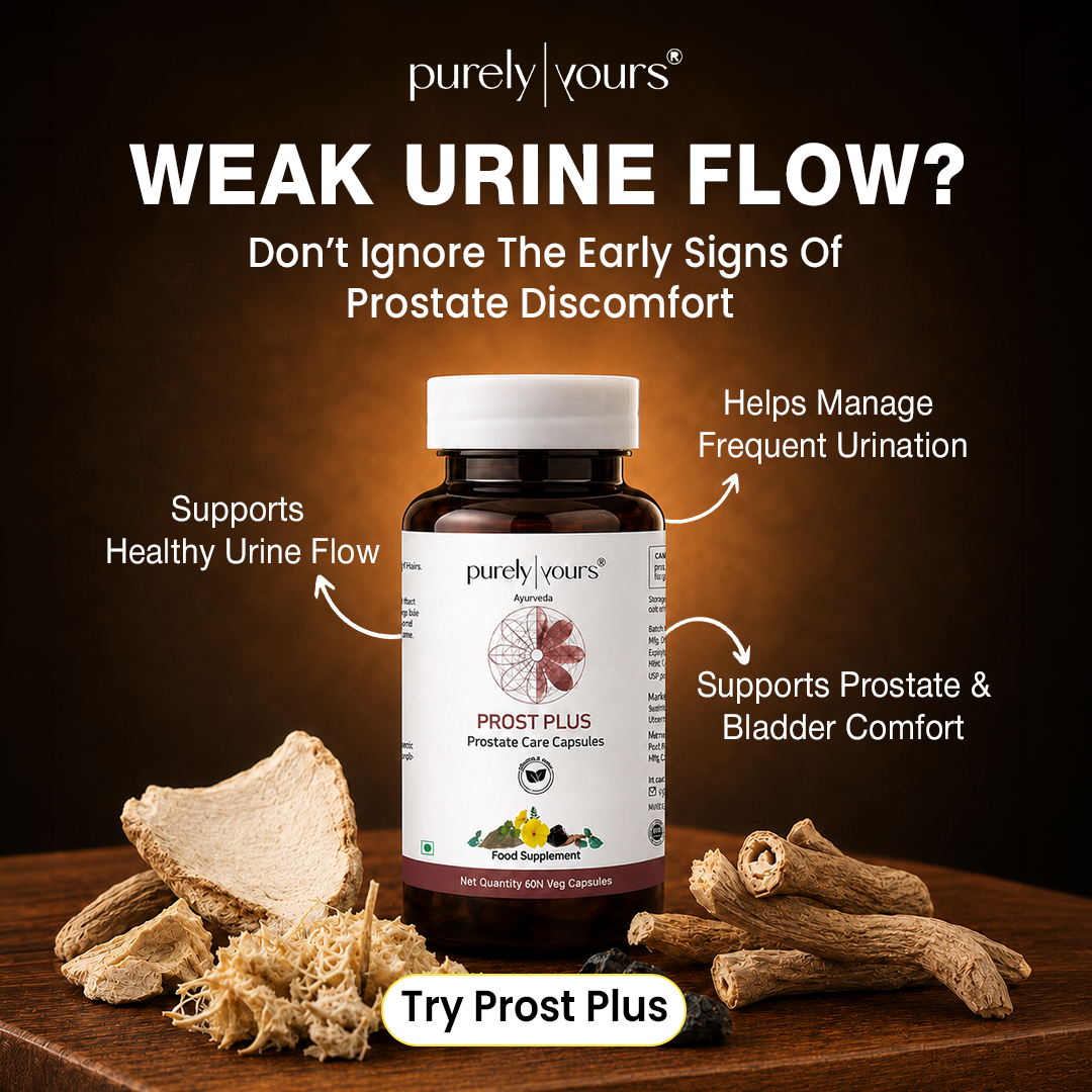 Purely Yours Ayurveda Facebook ad: Support Prostate Health