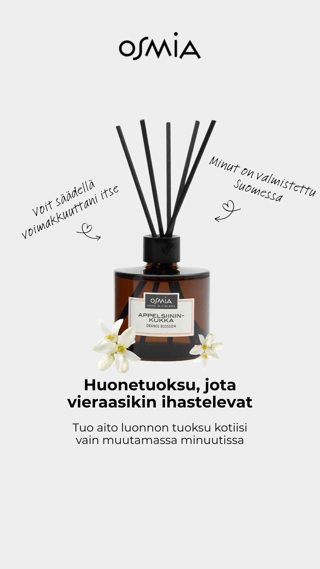 Osmia Facebook ad: Uusi suosikkituoksusi odottaa