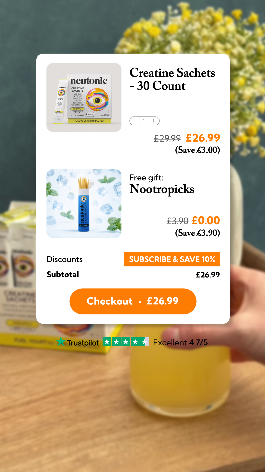 Neutonic Facebook ad