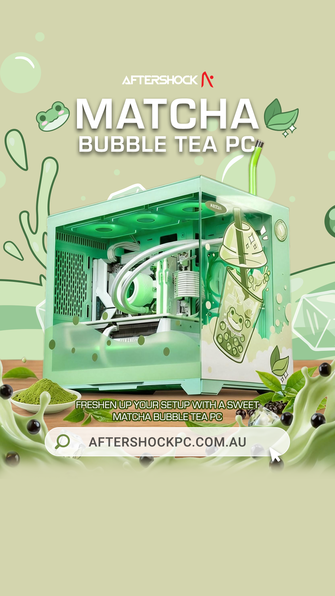 AFTERSHOCK PC Australia Facebook ad