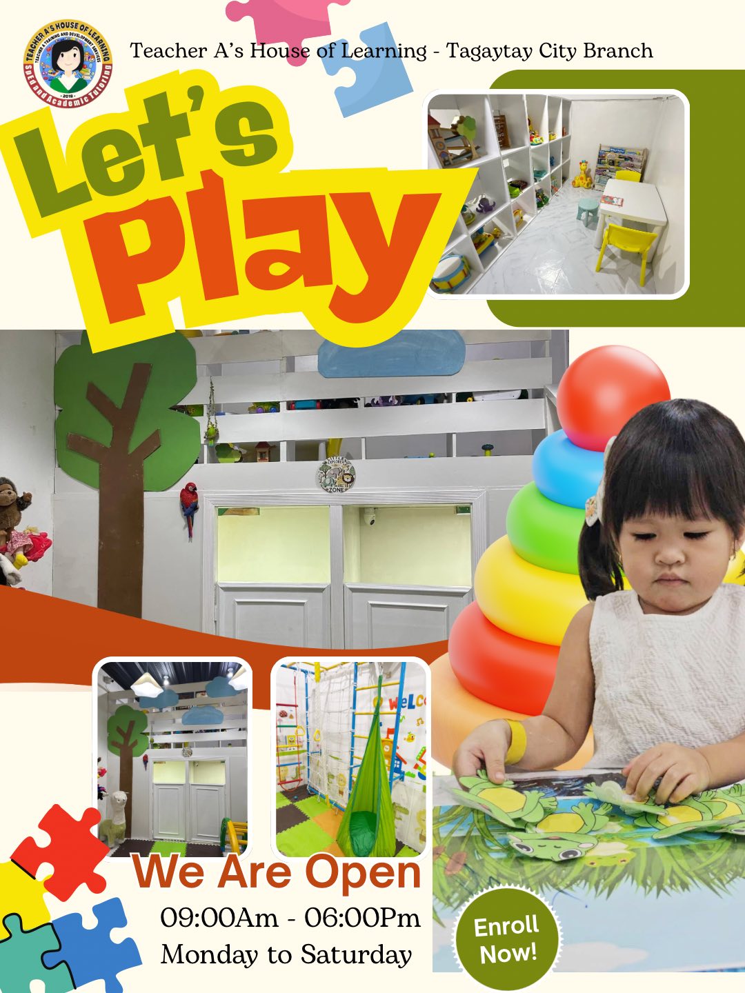 Teacher A’s House of Learning-Tagaytay City Facebook ad: 𝑾𝒆𝒍𝒄𝒐𝒎𝒆 𝒕𝒐 𝑶𝒖𝒓 𝑷𝒍𝒂𝒚𝒓𝒐𝒐𝒎!