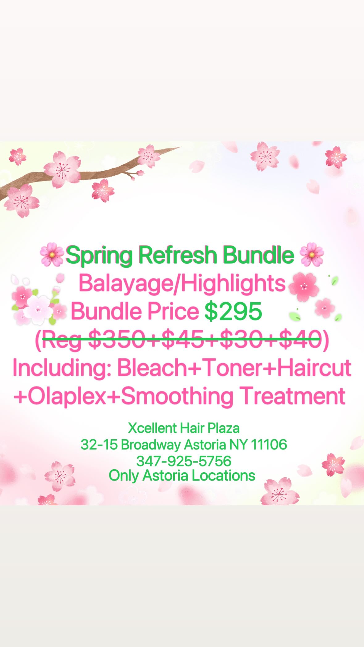 Xcellent hair plaza inc Facebook ad from Apr 3, 2025