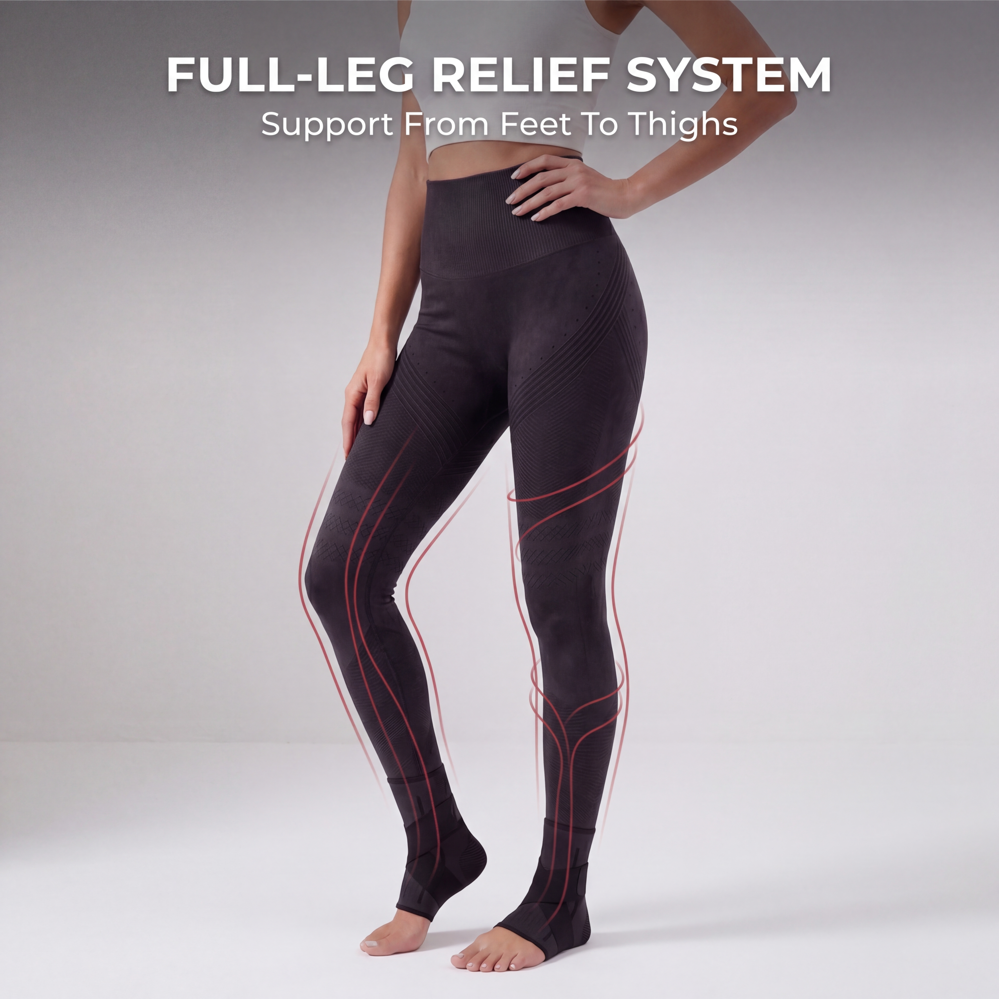 Doletics Facebook ad: Support Should Not Stop At The Calves.