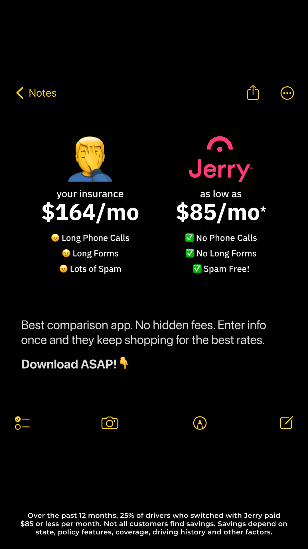 Jerry.ai Facebook ad