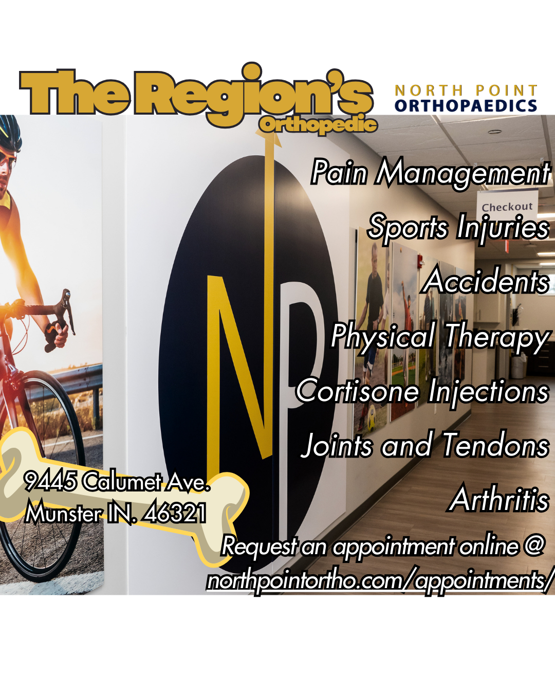 North Point Orthopaedics Facebook ad from Dec 17, 2025
