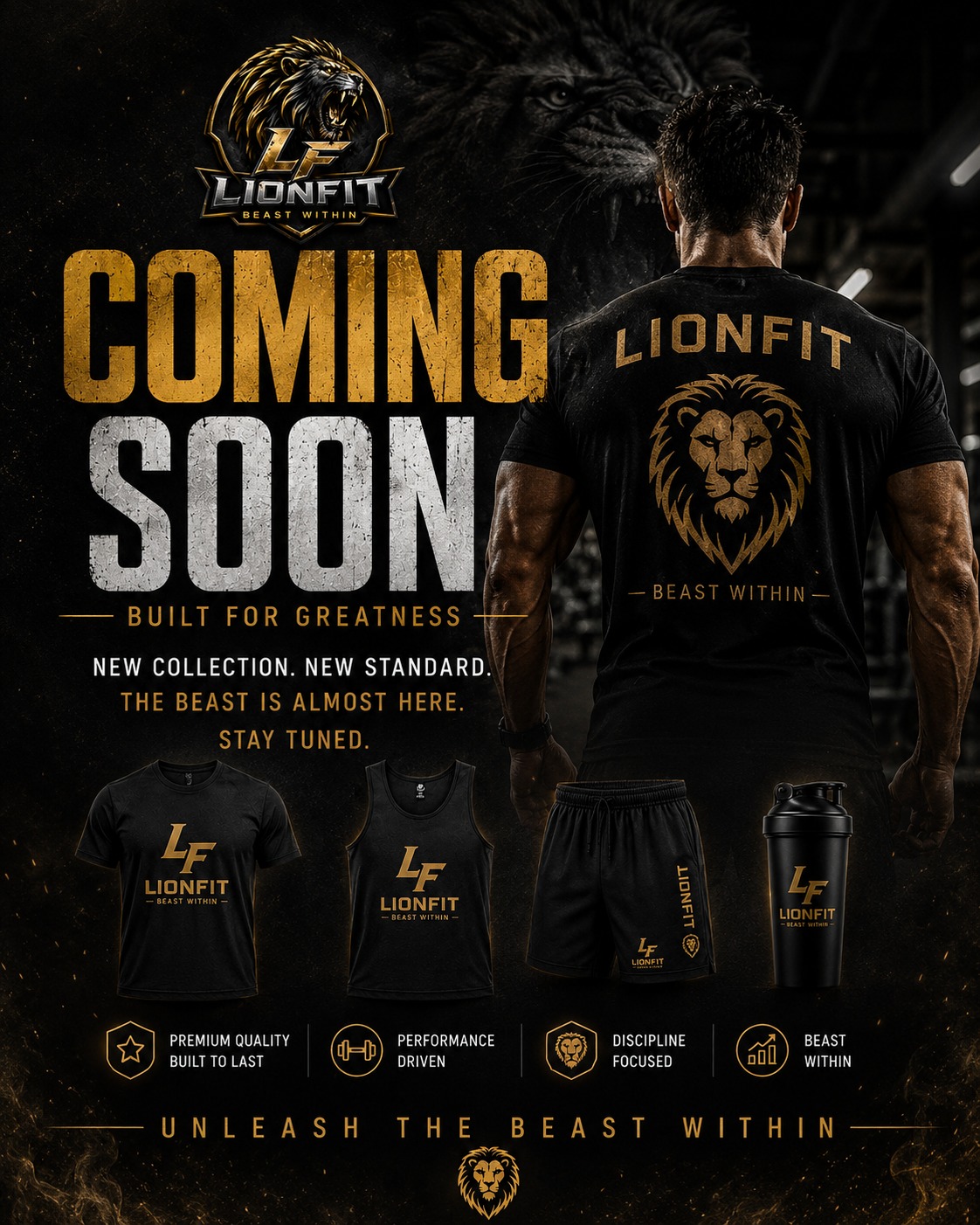 Lionfit Facebook ad: THE WAIT IS ALMOST OVER.