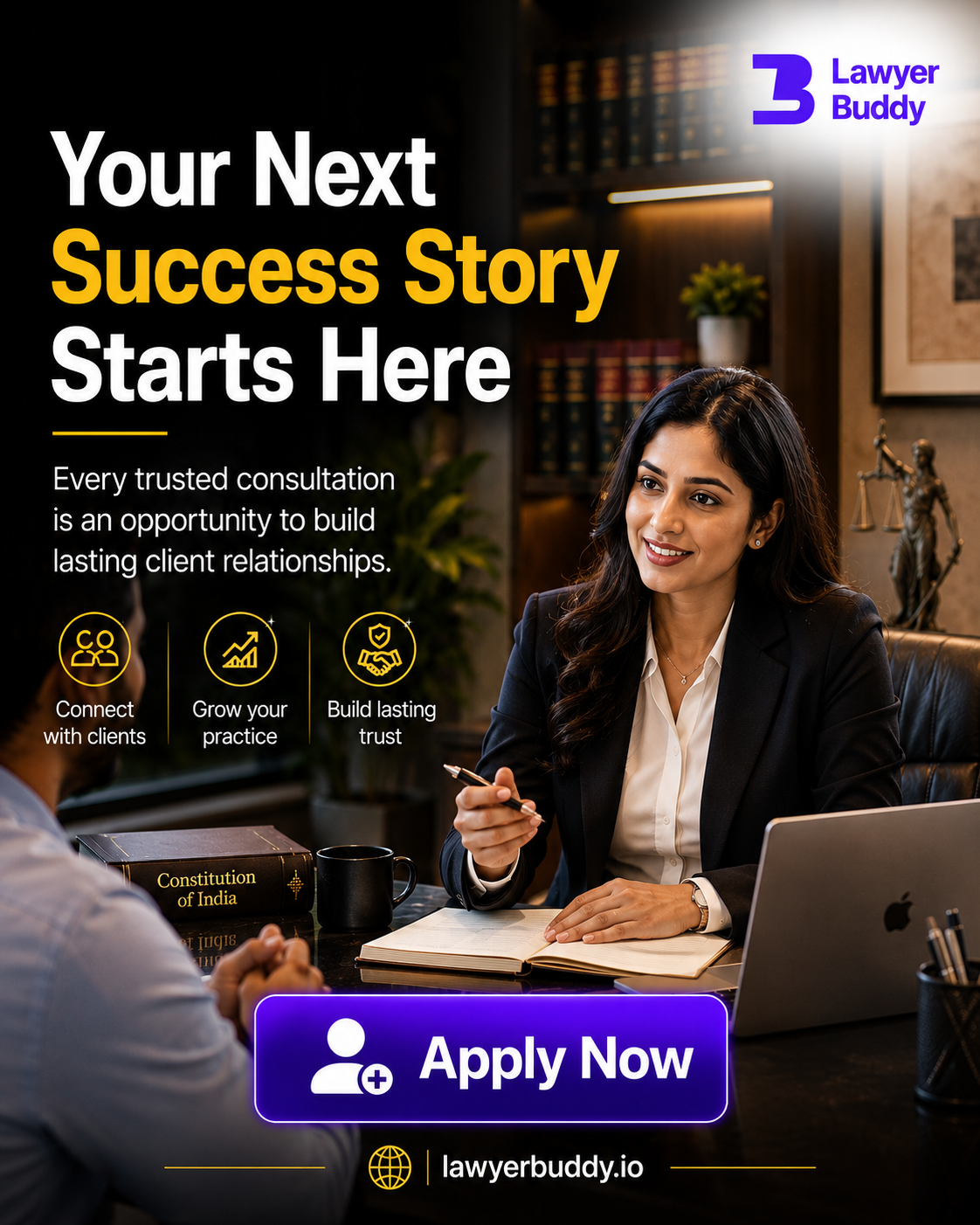 LawyerBuddy Facebook ad: Join India’s First AI Legal Platform