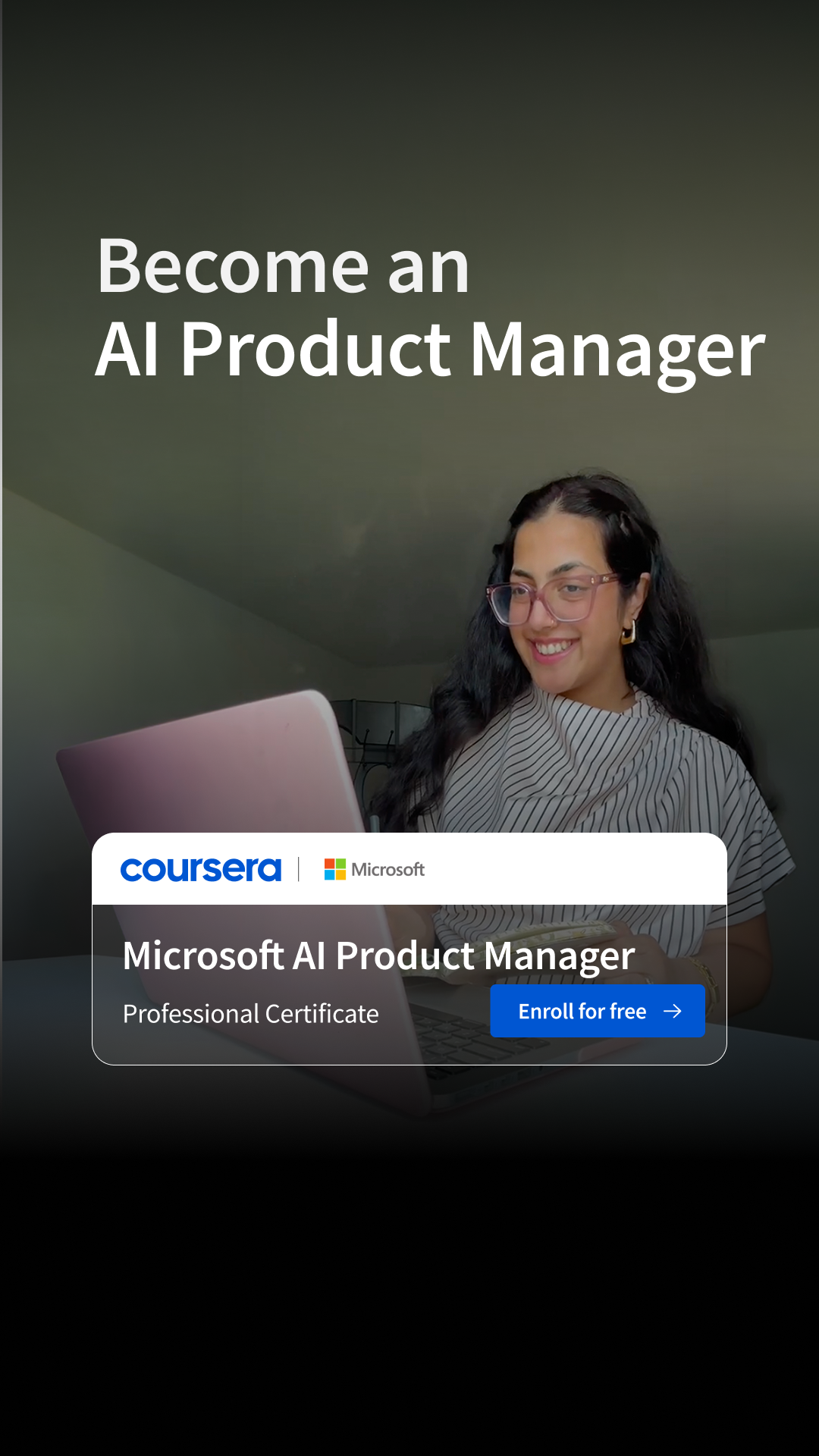 Coursera Facebook ad