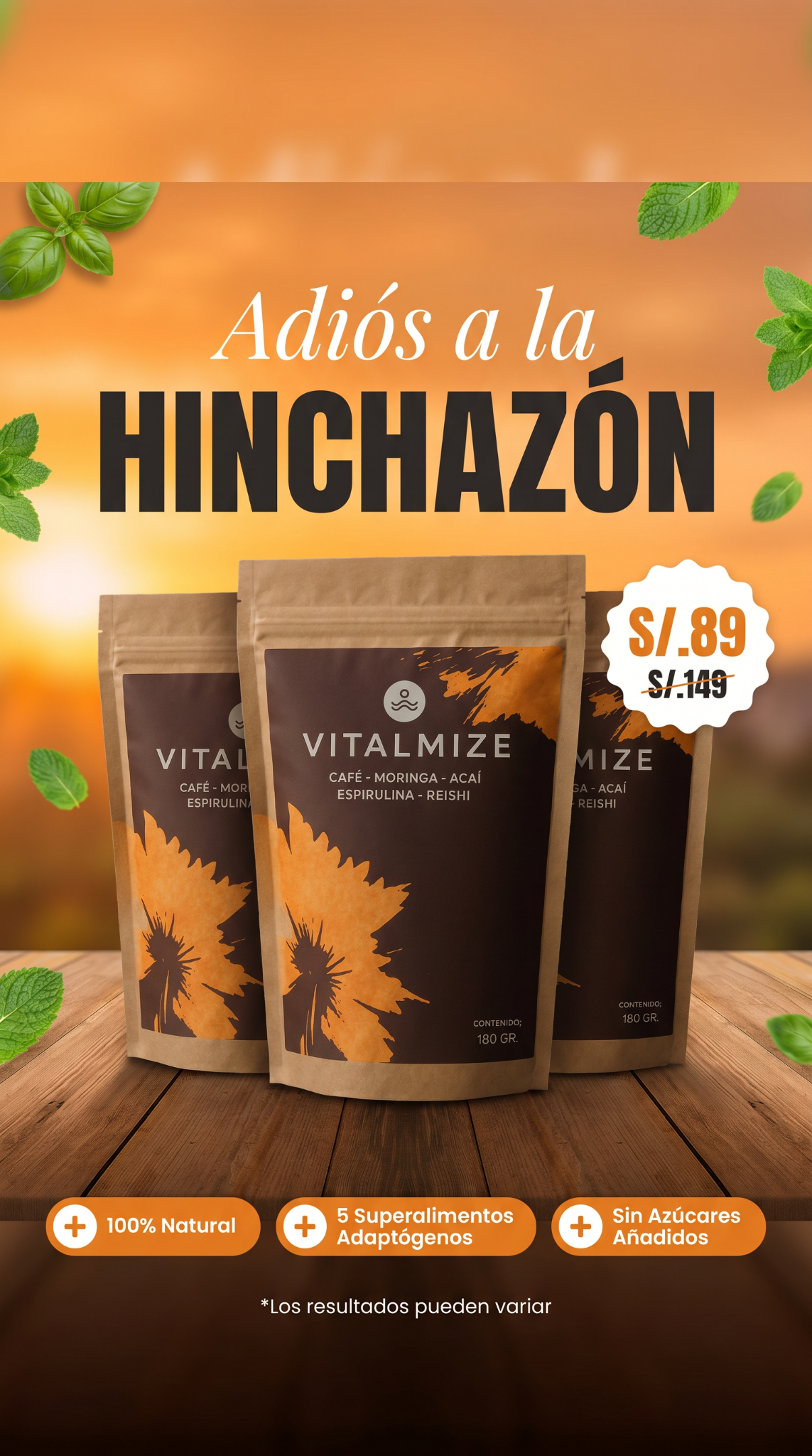 Vitalmize Perú Facebook ad