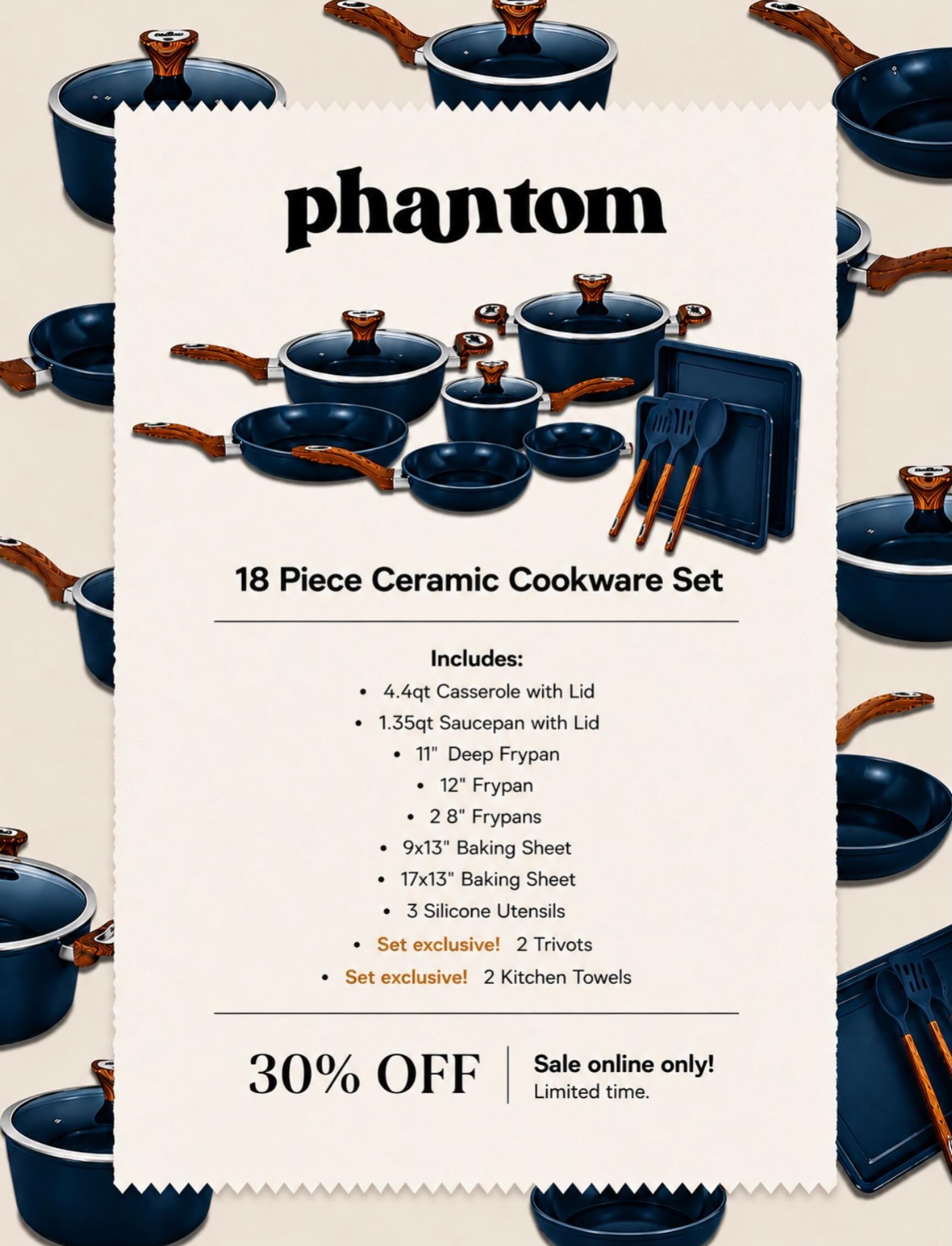 Phantom Chef Cookware Facebook ad