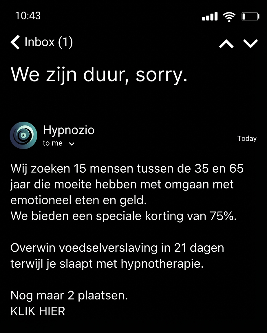 Hypnozio: power of hypnotherapy Facebook ad