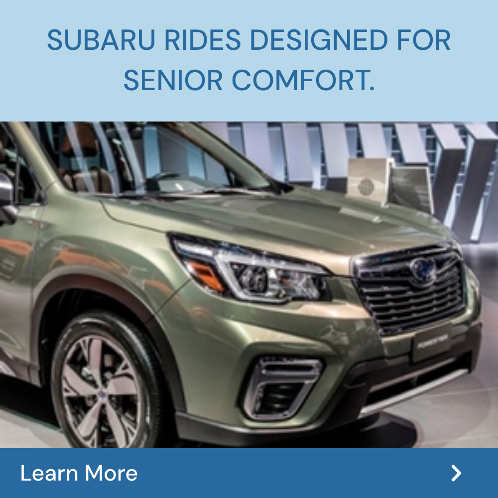 Thought Ready Deluxe Facebook ad: Subaru Senior Discount Deals.