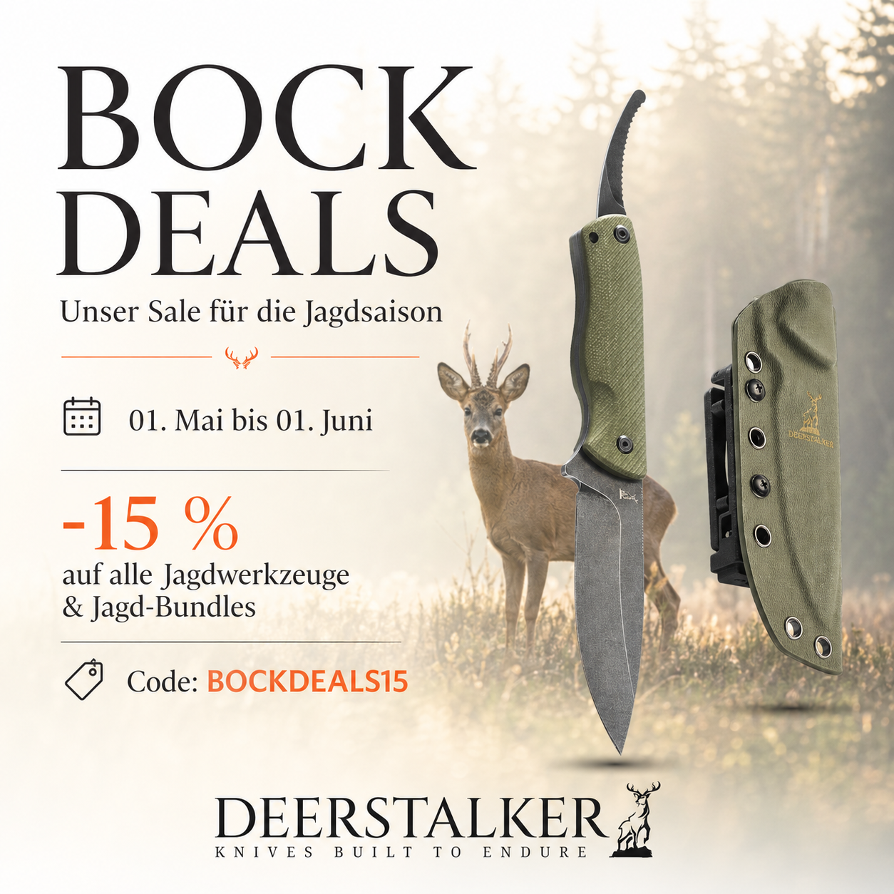Deerstalker - Knives Built to Endure Facebook ad