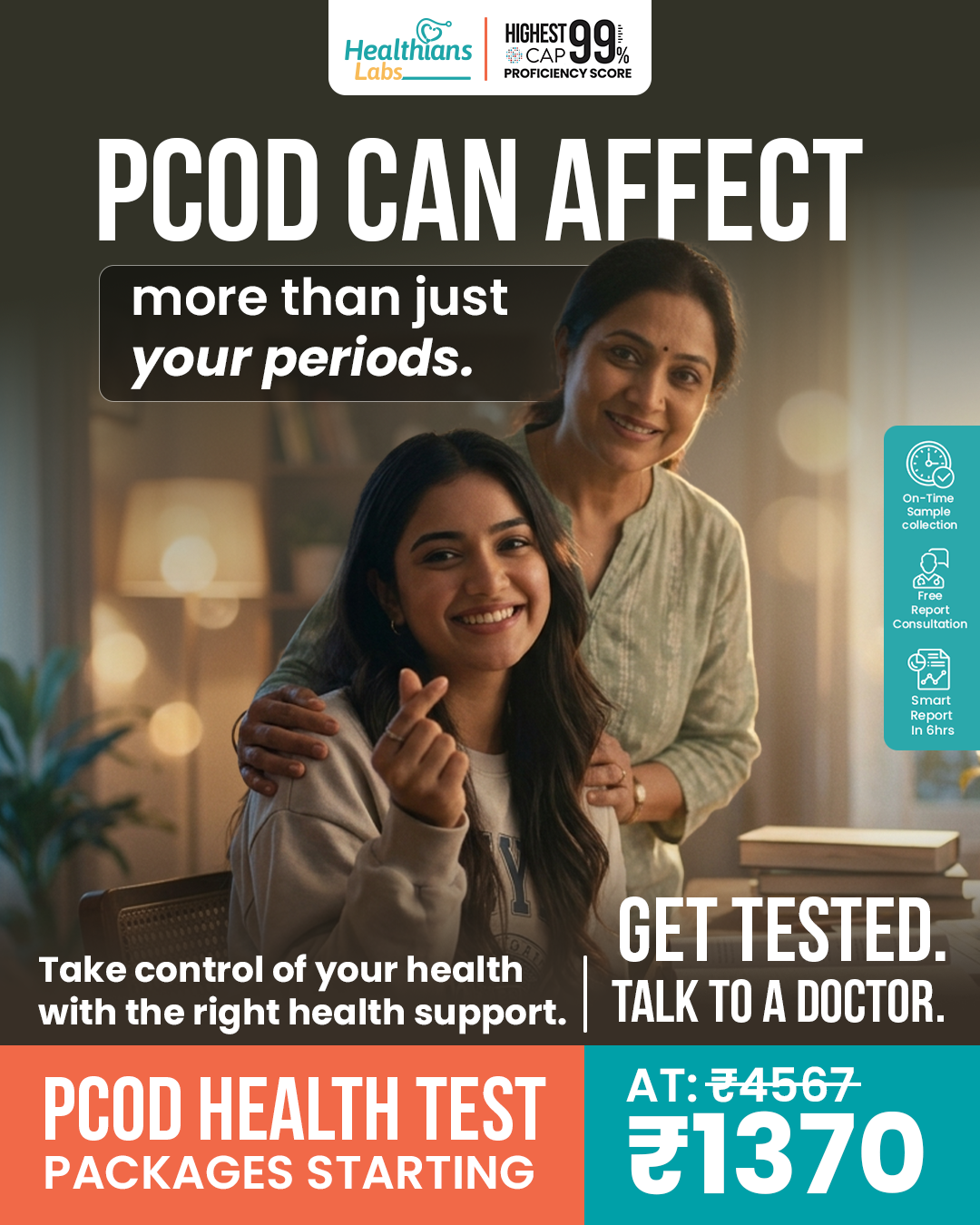 Healthians Facebook ad