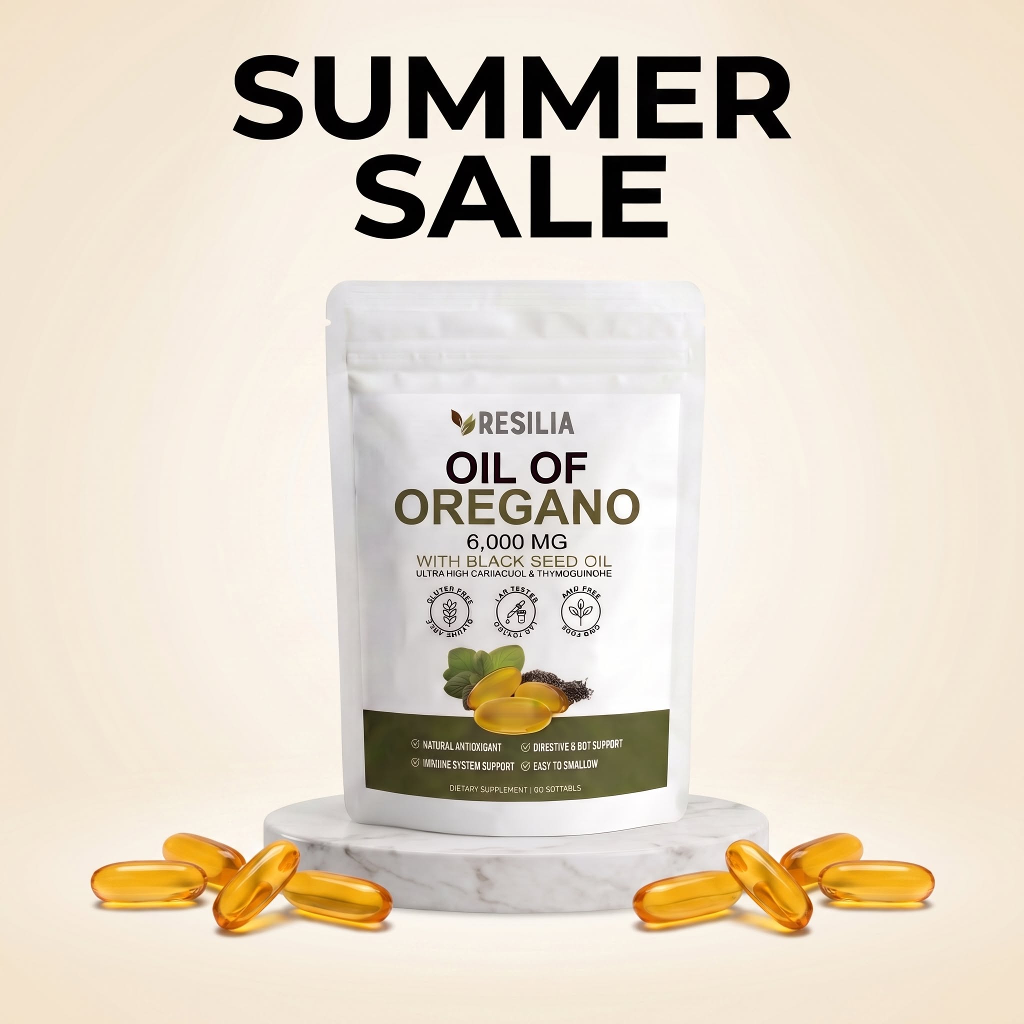 Ancient Remedy Co Facebook ad: 50% Off + 30-Day Guarantee