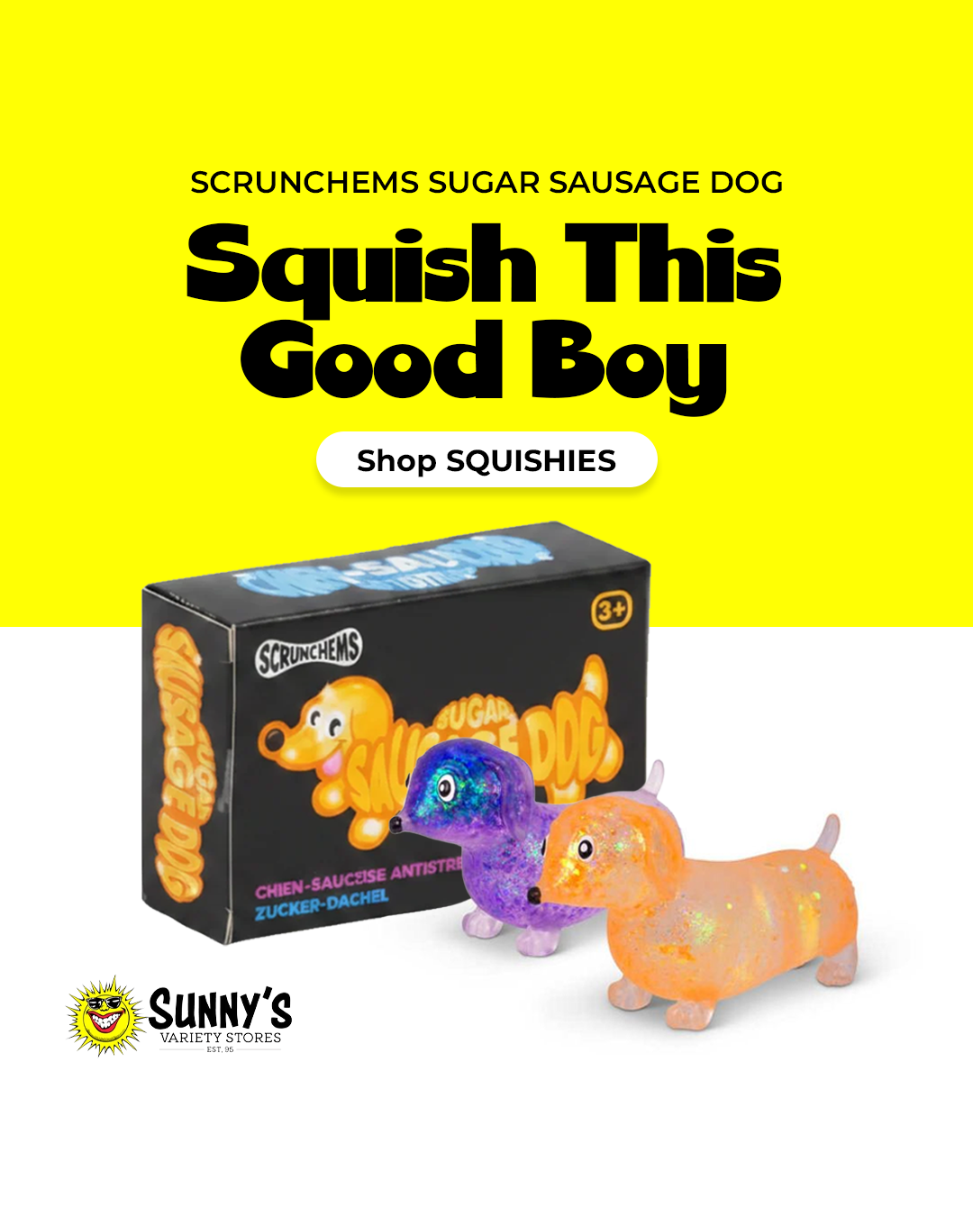 Sunny's Online Store Facebook ad: Pick your squish